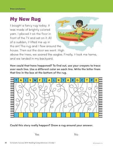 Scholastic Success with Reading Comprehension Grade 1 Workbook thumbnail 7