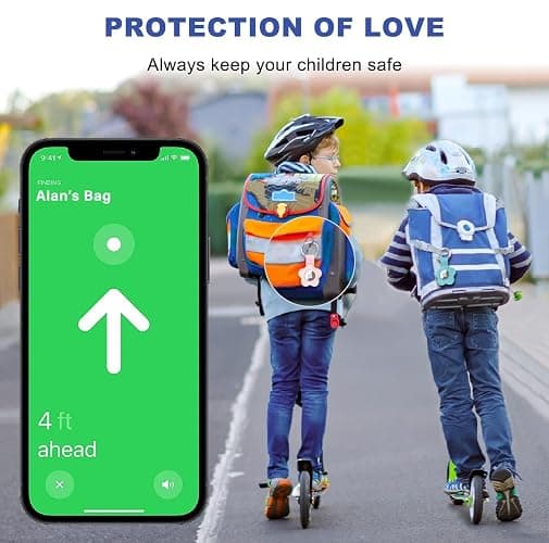 Flower AirTag Holder for Apple AirTag, Silicone Case Key Ring Pink & Green | Cute silicone AirTag holder protects your tracker from scratches and attaches easily to pets, keys, bags, and backpacks. thumbnail 7