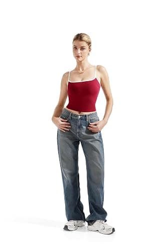 SUUKSESS Women Sexy Square Neck Tank Top Summer Y2K Going Out Basic Cami Shirt - Image 1