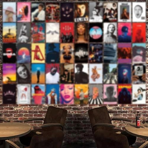 125 Pcs Album Covers Wall Collage Kit Aesthetic Pictures 4x6 inch Album Cover Posters Style Photo Collection Collage Dorm Decor Retro Room Decor for Girls Dorm Music Trendy Wall Art Cute Bedroom for Teen Girls 70 Print Posters+ 55 Music Stickers… thumbnail 4