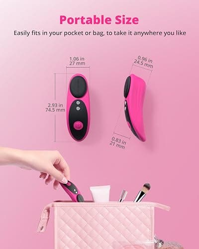 LOVENSE Ferri Vibrating Panties, Magnetic Mini Wearable Clit Vibrator with Remote Control Long Distance for Female Couple Sex Toy & Games Clitoral Stimulator Massager, Discreet, IPX7 Waterproof thumbnail 7
