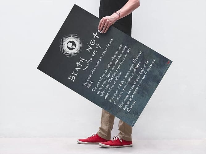 Death Note Poster - Anime Merch for Room Decor, Aesthetic Bedroom & Dorm Decor for Teens & Boys - Manga Series Birthday Gift - Cool Wall Art Print, 12x18 thumbnail 8
