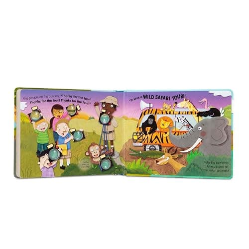 Melissa & Doug Children's Book - Poke-A-Dot: The Wheels on the Bus Wild Safari (Board Book with Buttons to Pop) thumbnail 6