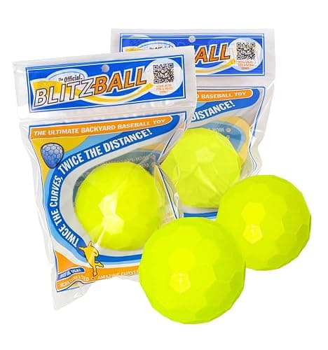 BLITZBALL Plastic Baseball (4 Pack - Official Brand) - Made in USA - Image 1