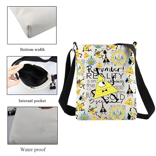 CMNIM Bill Cartoon Crossbody Bag Cartoon Inspired Gifts for Bill C Fans Cartoon Character Crossbody Purse thumbnail 4