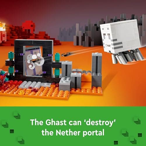 LEGO Minecraft The Nether Portal Ambush Adventure Set, Building Toy for Kids with Minecraft Action Figures and Battle Scenes, Minecraft Toy for Boys, Girls and Gamers Ages 8 and Up, 21255 thumbnail 5