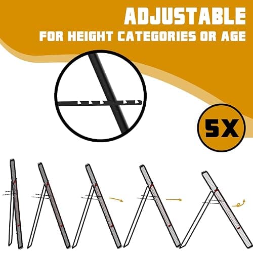 Adjustable Volleybal Net 7x4 Ft,Volleyball Training Equipment for Lacrosse, Baseball, Soccer,Tennis,Backyard Volleyball Rebounder Hitting Serving Passing Spike Practice thumbnail 2