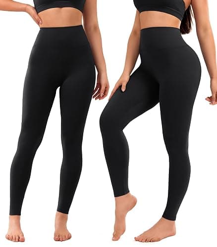 VALANDY Creamlush 4 Pack Leggings for Women-High Waisted Ultra Soft Stretchy Yoga Lounge Pants thumbnail 2