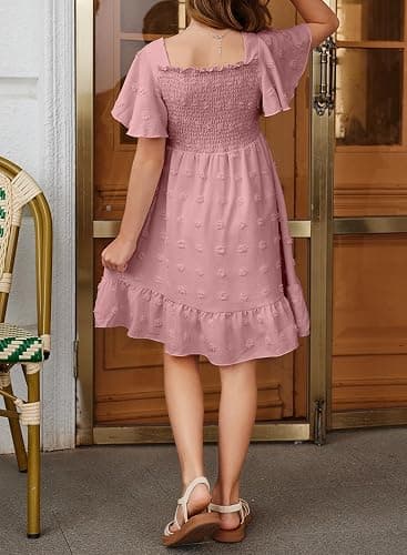 blibean Tween Girls Summer Dresses Kids Polka Dot Dress Size 6-15 Years thumbnail 3