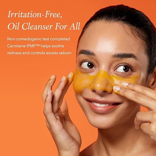 APRILSKIN Carrotene IPMP Hydromelt Cleansing Balm, 3.04 fl.oz, Noncomedogenic, Grapefruit Peel Oil, O-Cymen-5-Ol helps reduce blackheads & breakouts, for sensitive & oily skin, Korean Skincare thumbnail 4