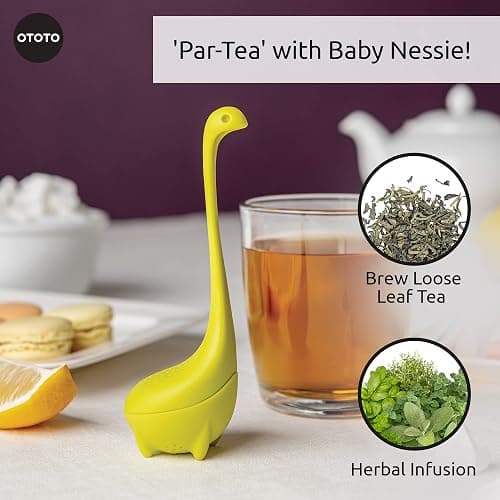 OTOTO Cute Tea Infuser - Loose Leaf Tea Steeper, Tea Accessories, Tea Diffusers for Loose Leaf Tea, Tea Strainers, Cute Gifts, Tea Gift Set, Kitchen Gifts, Cooking Gadgets thumbnail 4