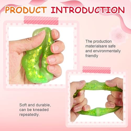4-Pack Squishy Toys, Wearable Bracelet Stress Balls Fidget Toys, Soft Donut Stress Relief Sensory Toy for Kids Adults, Squeeze Balls Stress Toys for Party Favors Goodie Bags Stuffers thumbnail 4