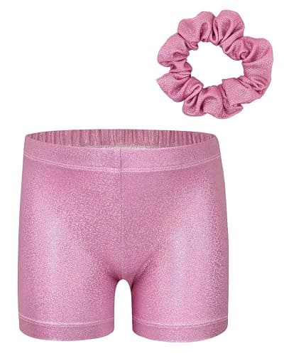 Gogokids Girls' Three-Piece Gymnastics Set, Sleeveless Leotards with Shorts and Hairband, Sparkling Ballet Dancing Unitards - Gymnastics Outfit with Gradient Color Design for 3-12 Years thumbnail 2
