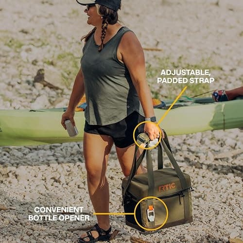 RTIC 28 Can Everyday Cooler, Soft Sided Portable Insulated Cooling for Lunch, Beach, Drink, Beverage, Travel, Camping, Picnic, for Men and Women thumbnail 5