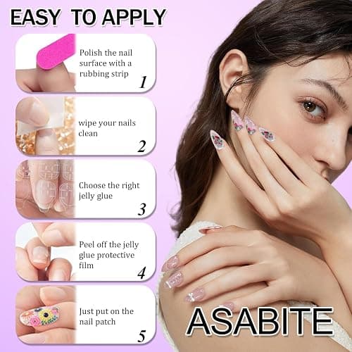 24 Pcs Almond Press on Nails Medium Fake Nails with Glue French Tip False Nails with Brown Leopard Pattern Design Artificial Acrylic Nails Press ons Reusable Almond Nail Holiday Glue on Nail for Women thumbnail 6