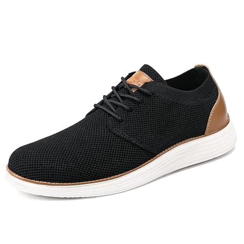 VILOCY Men's Fashion Dress Sneakers Casual Walking Shoes Business Oxfords Comfortable Breathable Lightweight Tennis thumbnail 5