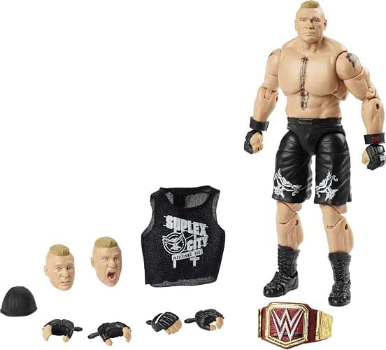 WWE Ultimate Edition Multiple-Pose 6-inch Action Figure with Entrance Gear, Extra Heads & Swappable Hands thumbnail 2