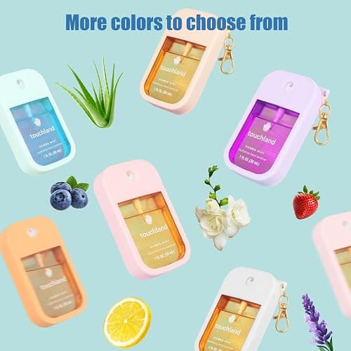 GAWBYET Hand Sanitizer Spray Case Compatible with Touchland, Silicone Hand Sanitizer Case Holder with Keychain for Power Mist and Glow Mist 1 fl oz, (White) thumbnail 4