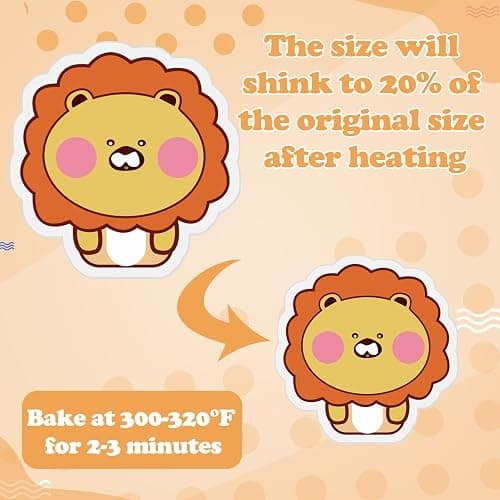 HONSIO 20 Pieces Shrinky Dink Sheets Shrink Plastic Paper for Kids Adults DIY Crafts Keychain Making, 7.9 X 5.7 Inch thumbnail 4
