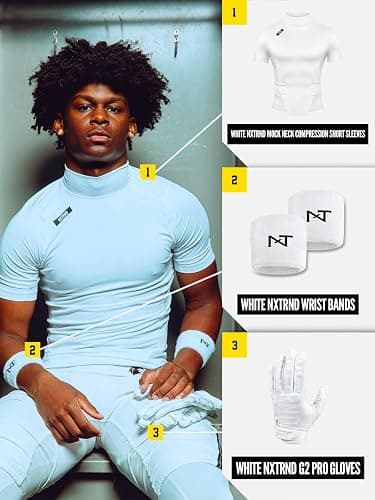 Nxtrnd Men's Turtleneck Compression T-Shirt, Short Sleeve Mock Neck thumbnail 5