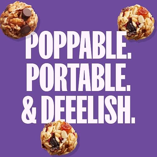 MadeGood Granola Bites Variety 28-Pack, Chocolate Chip and Mixed Berry | Organic, gluten free snacks for lunch boxes and travel, Nut-free gluten free oats, low sugar, yogurt topping or cereal thumbnail 4