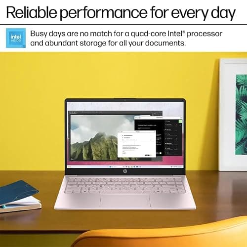 HP 14 Ultrabook • Back to School Limited Edition w/Microsoft 365 • Intel 4-Core CPU • 8GB RAM • 1.6TB Storage (128GB OnBoard w/ 512GB Portable Drive + 1TB OneDrive) • Tranquil Pink • Win 11 - 8GB RAM - Tranquil Pink thumbnail 5