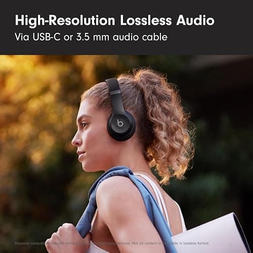 Beats Solo 4 - Wireless Bluetooth On-Ear Headphones, Apple & Android Compatible, Up to 50 Hours of Battery Life - Matte Black (Renewed Premium) thumbnail 3