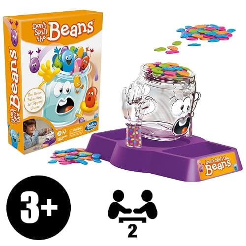 Hasbro Gaming Don't Spill The Beans Game for Kids, Easy and Fun Balancing Game for Children Ages 3 and Up, Preschool Games for 2 Players, Kids Board Games thumbnail 7