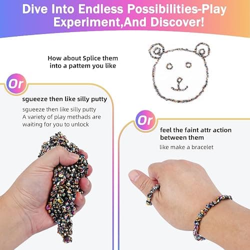 1100pcs Desk Fidget Toys for Adults, Stress & Anxiety Relief, Sensory Fidget Toys for Office, ADHD, Autism,Ideal Gift (1100Pcs Colorful) thumbnail 3