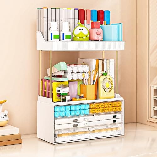Storivo Makeup Organiser, 3 Tier Drawer, Cosmetics Organiser, Multi-function make up case, Large Vanity Organiser, Anti-Slip Design, Countertop Bathroom Storage, Clear - Clear thumbnail 5