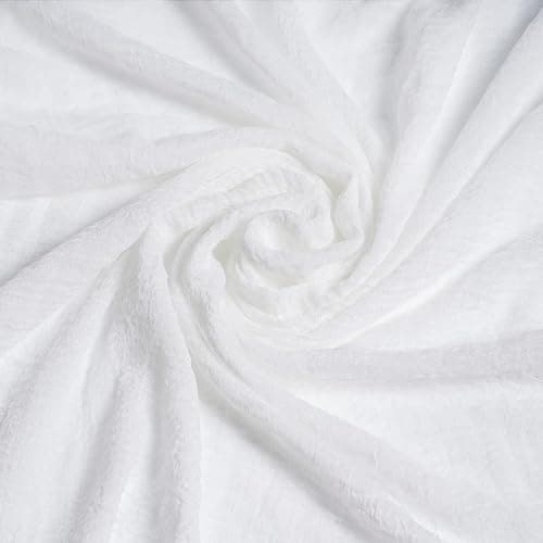 Women Summer Cotton Blend Crinkle Vintage Soft Long Scarf Linen Beach Shawl Wrap thumbnail 5