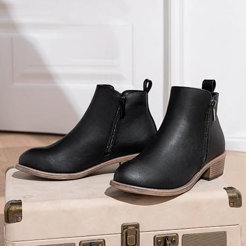 Jeossy Women's 905 Ankle Boots, Classic Low Heeled Short Booties, Casual Comfortable Boots with Wide Widths Available thumbnail 9