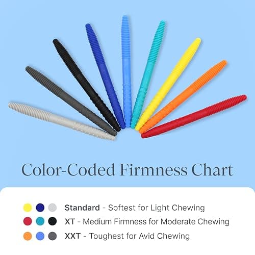 ARK Chewth Pick® Chewable "Toothpicks", Sensory Toys for Teens and Adults, Chewy Fidget for Autism, ADHD, SPD, Anxiety, Medical-Grade Chew Tools, XT, Firm, Tan, Smooth thumbnail 7