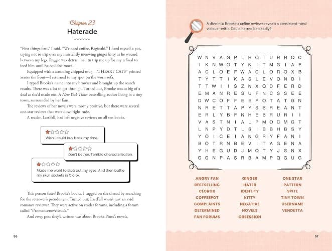 Murder Among the Stacks: Book 1: Solve the Puzzles―and the Plot of a Cozy Bookstore Mystery! (A Cranberry Creek Word Search Mystery) thumbnail 6