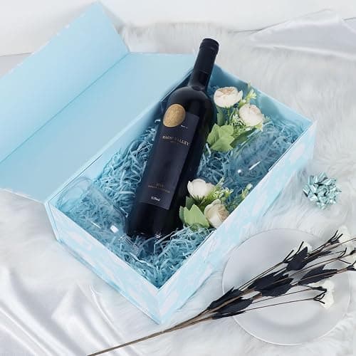 LFBOX Blue Ocean Theme Gift Box with Magnetic Lids 1 Pack | Large Bridesmaid Proposal Boxes 13.8x8.3x4.4 in, Rectangle Wedding Decorative Storage Box thumbnail 6