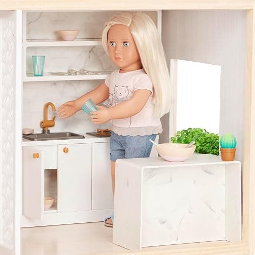 Our Generation – 18-Inch Doll Accessories – Dollhouse Playset – Movable Furniture Pieces – Bedroom, Kitchen, Bathroom & More – Pretend Play 3+ Years– Sweet Home thumbnail 5