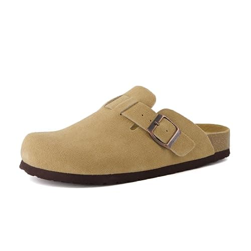 CUSHIONAIRE Hana - Genuine Leather Suede Classic Clog Womens Shoes - Slip On Mule Comfortable Shoes for Women thumbnail 9
