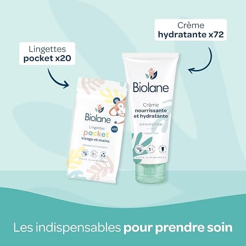 BIOLANE - Coffret Cadeau Naissance Biolane - 10 Essentiels Bébé : Couches Biolane, Lingettes H2O, Lange Doux, Soins, Eau de Toilette - Coffret Naissance Complet pour Nouveau-né et Jeunes Parents thumbnail 4