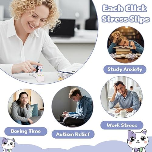 Netholid Quacking Duck Croaking Frog Meowing Cat Keyboard Fidget Toys for Adults Clicker Keychain with Sound LED Light and Charging Port for Autism Stress Relief Anxiety (Cat, 1) thumbnail 5