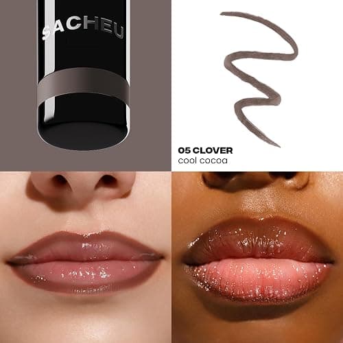 Sacheu Lip Liner STAY-N Peel Off Lip Stain - Long Lasting Waterproof Lip Tint with Hyaluronic Acid & Vitamin E – Transfer Proof Matte Finish, Vegan & Cruelty-Free (3 Pack, Deep Bundle) thumbnail 4