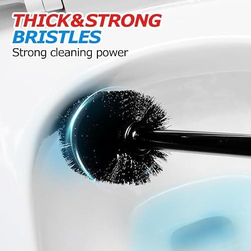 FORASTO 2 in 1 Toilet Plunger and Brush Set，Extended Handle Plunger，Toilet Bowl Brush Plunger Set, Bathroom Cleaning Tools ，Toilet Brush Plunger Combo，Cleaning Brush，Bathroom Cleaning Supplies thumbnail 6