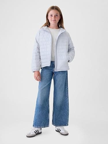 GAP Girls' Logo Puffer Jacket thumbnail 3