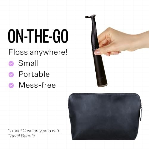 FLAUS Electric Flosser (Oprah's List, Shark Tank) 3 Speeds + 45 Refill Heads (Gentle Gliding Floss for Sensitive Gums) Water Flosser Alternative, Dentist Recommended Tooth Flossers Dental Floss Picks thumbnail 8