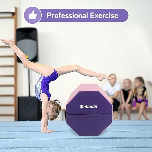 Matladin 20"x20" Gymnastics Octagon Skill Shape Tumbling Backbend Trainer Exercise for Preschool Kids Gym thumbnail 8