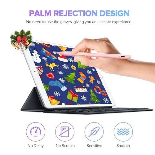 Stylus Pen for iPad 6th-11th Generation-2X Fast Charge Active Pencil Compatible with 2018-2025 Apple iPad Pro 11"/12.9"/M4, iPad Air 3/4/5/M2/M3,iPad mini 5/6 Gen-Pink thumbnail 3