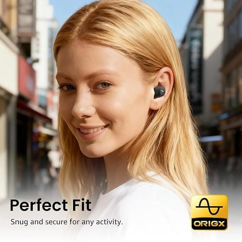 TOZO A1 Wireless Earbuds Bluetooth 5.3 Light Weight in Ear IPX5 Waterproof Headphones 2 Mic for AI Calls, Immersive Premium Sound Bass Headset with Charging Case, 32 Presets EQ Customization via App thumbnail 3