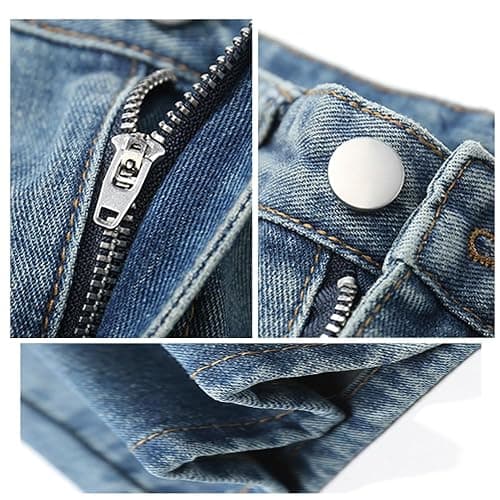 Womens Casual Slit Denim Midi Jean Skirt Stretch High Waist Frayed Button Up with Pockets thumbnail 6