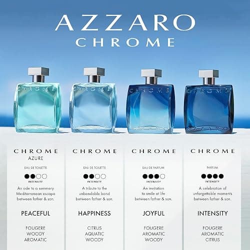 Azzaro Chrome Eau de Toilette - Fresh Aquatic Mens Cologne - Citrus, Woody, Musky Fragrance -Fresh Notes of Bergamot - Everyday Wear - Classic Summer Beach Scent - Luxury Perfumes for Men thumbnail 7