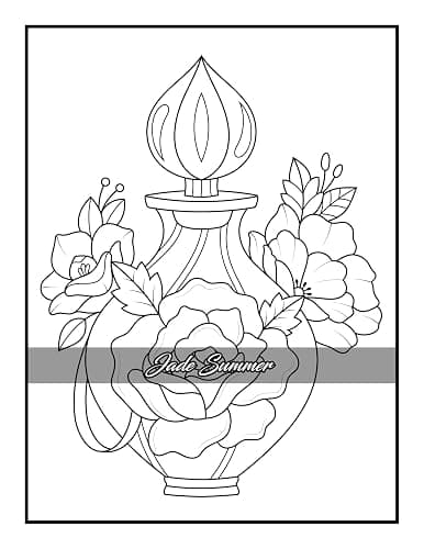 100 Flowers: An Adult Coloring Book with Bouquets, Wreaths, Swirls, Patterns, Decorations, Inspirational Designs, and Much More! thumbnail 32