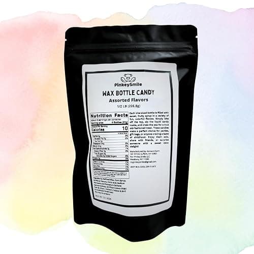 Wax Bottle Candy Drink - Retro Nostalgic Novelty Treats Classic Variety Flavors (1/2 LB) thumbnail 2